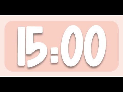 15 Minute Classroom Timer | Simple Classroom Timer