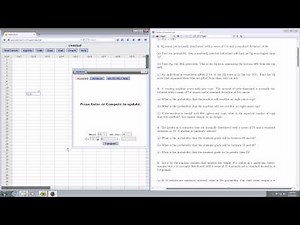StatCrunch Normal Probability Example