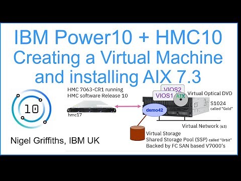 IBM Power10 & HMC10: Creating a VM, Setup & AIX 7.3 Install