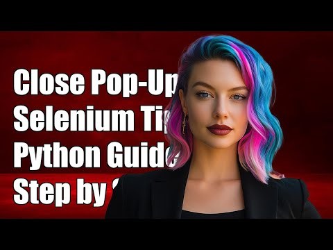 How to Close Browser Pop-Ups with Selenium in Python: A Step-by-Step Guide