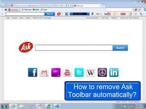 Remove Ask Toolbar and search.ask.com from browser