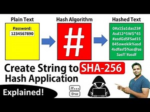 Create String to SHA-256 Hash Encoder Application using Visual Basic | Cryptographic Hash Explained