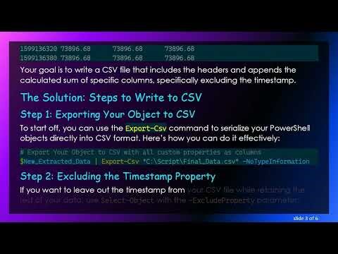 How to Export PowerShell Objects to CSV: A Step-By-Step Guide