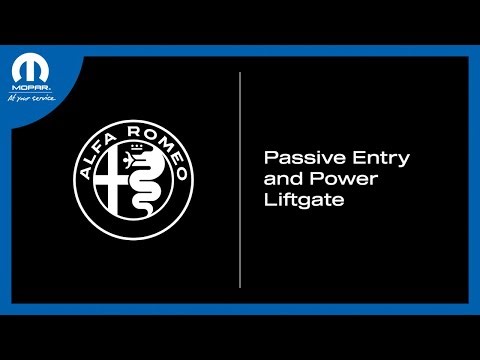 Passive Entry and Power Liftgate | How To | 2026 Alfa Romeo Tonale