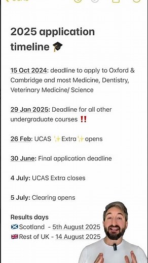 Applying to a UK university with UCAS | Key dates and deadlines