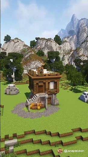 🌲 Perfect Cozy Starter House for Survival – Minecraft