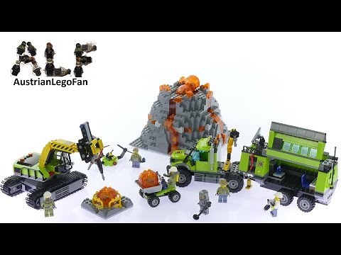 Lego City 60124 Volcano Exploration Base - Lego Speed Build Review