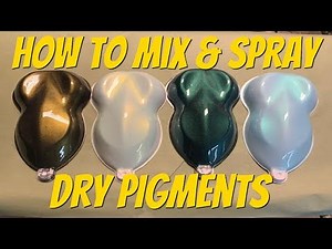 How to Mix & Spray Dry Pigments into Clear (Customer Spray Out)
