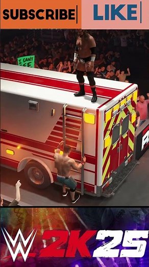 WWE Wrestling Triple H Vs John Cena Ambulance Match #wwe #wwe2k24 #ps5 #shorts #short #games #gaming