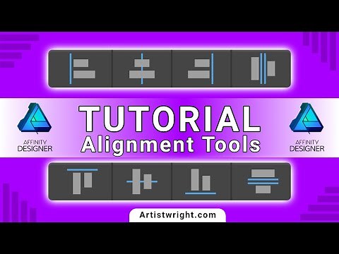 Affinity Designer Tutorial - Align and Distribute with Alignment Tools
