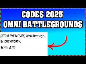 Omni Battlegrounds Codes 2025 / Roblox ! 🎮🔑