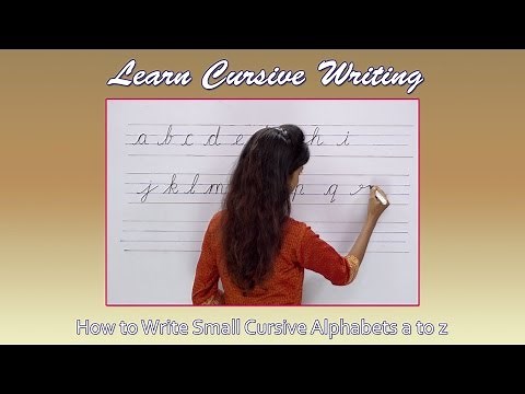 How to Write Cursive Step by Step | Writing Small Cursive Letters | Handwriting Practice | 4K Video