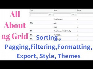 All about ag-grid in angular 6