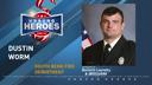 Dustin Worm of the South Bend Fire Department