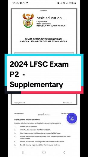Supplementary Exam P2 Life Sciences 2024 - Grade 12