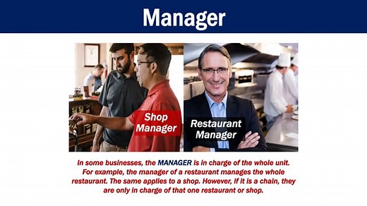 What is a manager? Definition and meaning