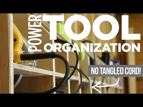 Power Tool Storage w/ Cord Organization | How-to