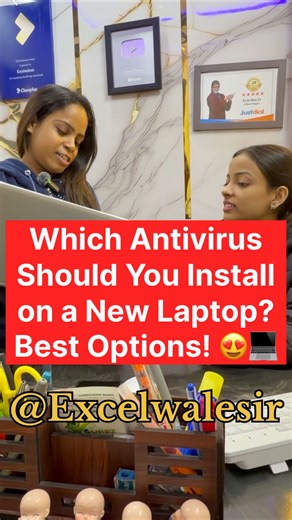 Mukesh sir on Instagram: "Which Antivirus Should You Install on a New Laptop? Best Options! 💻#excel #shortvideo #computertips"
