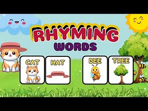 RHYMING WORDS | RHYMES | LEARNING VIDEOS FOR KIDS | EDUCATIONAL VIDEO FOR KIDS AND TODDLERS