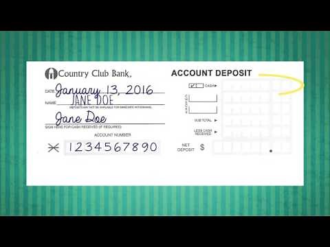 How to Deposit A Check