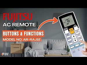 Fujitsu AC Remote Buttons & Functions (Model No: AR-RAJ1E) | Heat Pump Remote Guide
