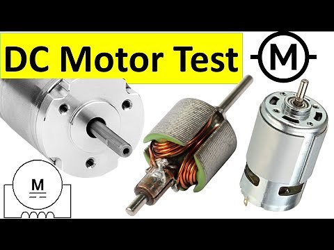 Learn how to test DC Motor with a multimeter, Motor winding testing