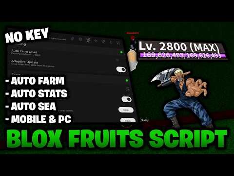 Blox Fruits Script 2026 *NO KEY* – Auto Farm, Auto Stats & Auto Boss! (Mobile & PC)