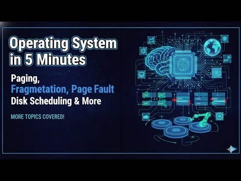 Operating System in 5 Minutes: Paging, Fragmentation, Page Fault & Disk Scheduling