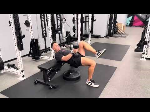 Dumbbell Single Leg Hip Thrust