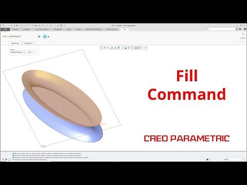 Creo Parametric - Fill Command (Tutorial)
