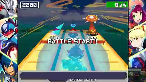 変なとこから始まってて申し訳ないけどSwitch本体の設定で連射コンのYボタンに上キーを割り当て連射コンのスティックを左に入れて固定＋ABYを連射させる事で戦闘回数を自動で稼げますこの場所ならウイルスが必ずロックマンに列を合わせてくれるし、WARNING来ても消せるのでノイズが変わりません