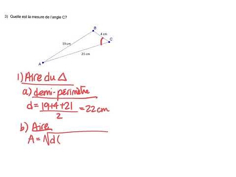 Area of ​​a triangle: trigonometric formula