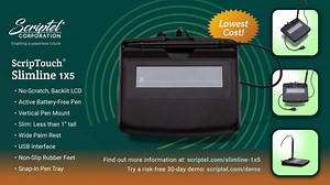 ScripTouch Slimline 1x5 Computer Signature Pad