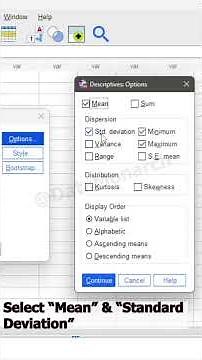How to Calculate Mean & Standard Deviation in SPSS