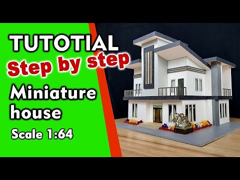 tutorial step by step created miniature house