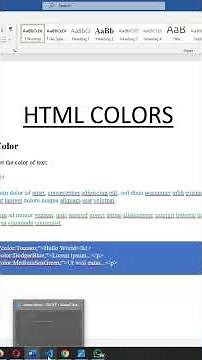 How to change text color in html