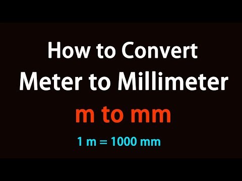 How to Convert Meter to Millimeter?