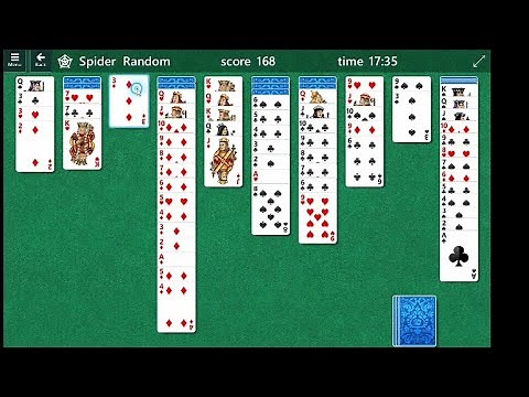 let's play spider solitaire (difficult four suits) how to solve a tough game