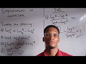 SIMPLIFICATION IN LOGARITHM: MASTERING THE BASICS