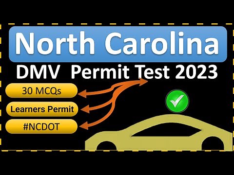 NC DMV Practice Test 2023 North Carolina DOT Written Test for Learner Permit