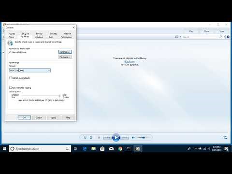 Ripping CD Collection to Lossless Audio on Windows 10 using Windows Media Player