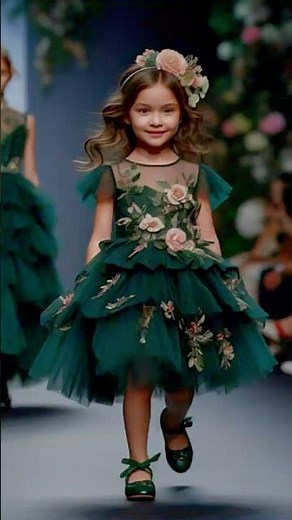 ✨ Little Diva on the Runway! 💃🌟 | Stunning Kids’ Fashion Show #cute