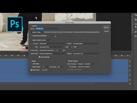 Photoshop - Exporting Video