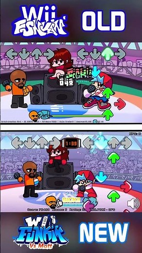 FNF': Wii Funkin (Vs Matt) Update - Target Practice (Old vs New) (short comparison)