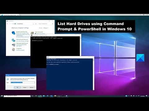 List Hard Drives using Command Prompt & PowerShell in Windows 10