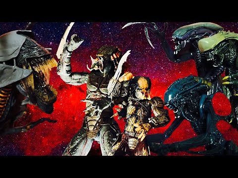 PREDATOR VS ALIEN COMPLETE【STOP MOTION】【HOT TOYS 】