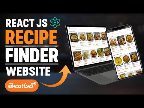 Ultimate Recipe Finder Website using React Js in Telugu | Explore, Watch & Cook Instantly!