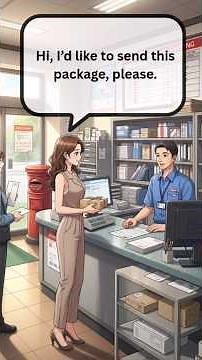 📦 Mailing a Package at the Post Office | Easy English Conversation Practice #learnenglish