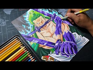 Drawing Roronoa Zoro | ONE PIECE