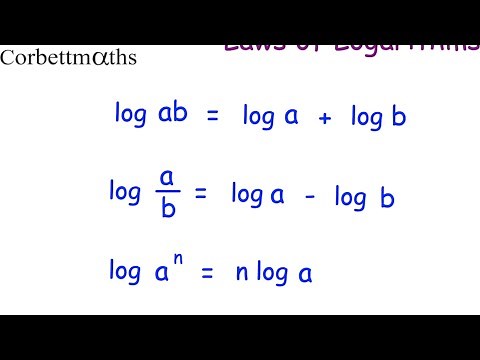 Laws of Logarithms - Corbettmaths